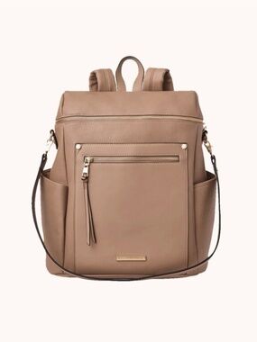 Poppy & Peonies Commuter Backpack in Mocha Mousse